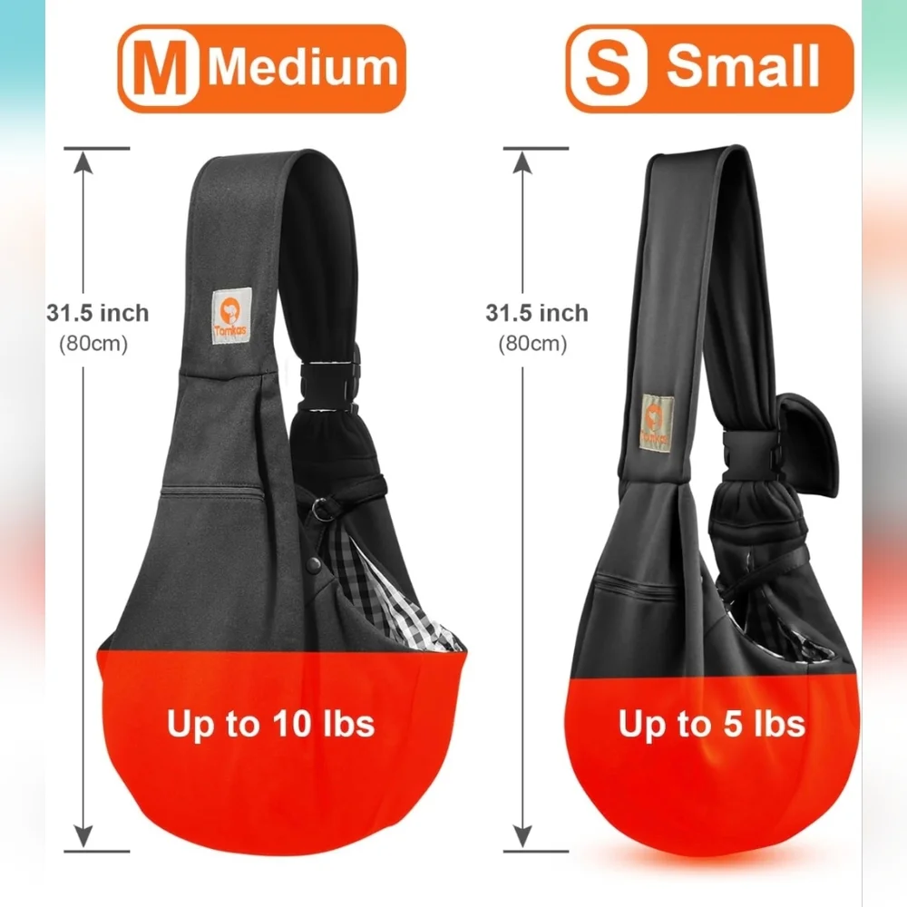 Pet Carrier for Small Dogs and Cats, Adjustable Strap, Zip Pocket, Snap Closure